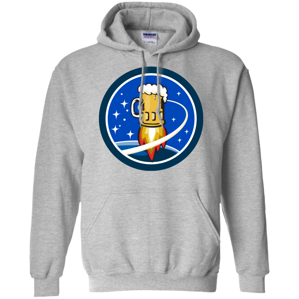 beer mug rocket ship space circle retro T-Shirt