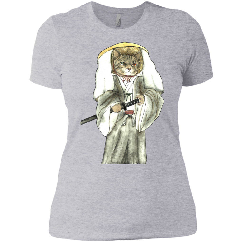 japanese samurai cat with one green eye and one yellow eye sweatshirt T-Shirt