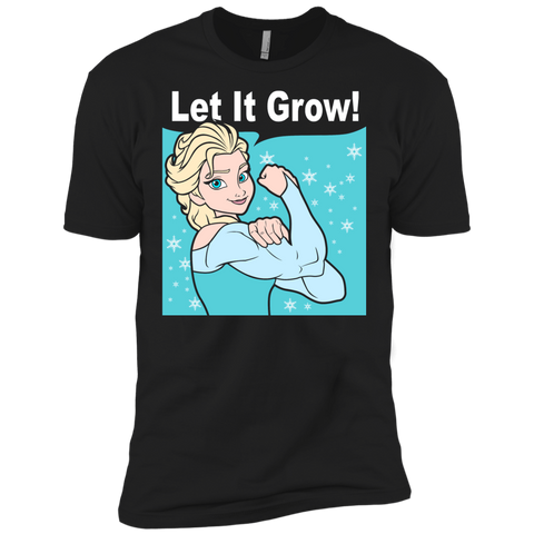 funny gym elsa let it grow fitness T-Shirt