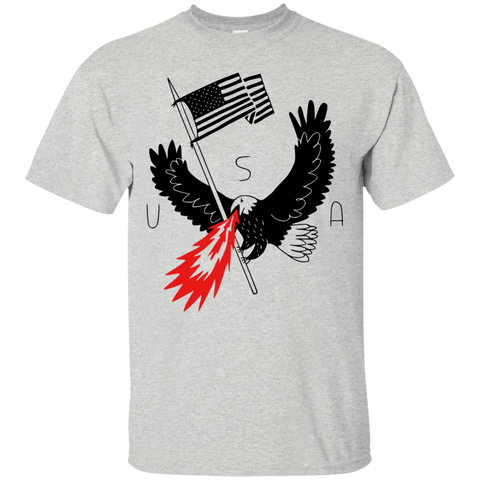 fire breathing bald eagle of patriotism T-Shirt