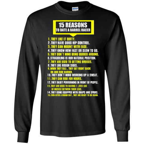 15 reasons to date a barrel race T-Shirt