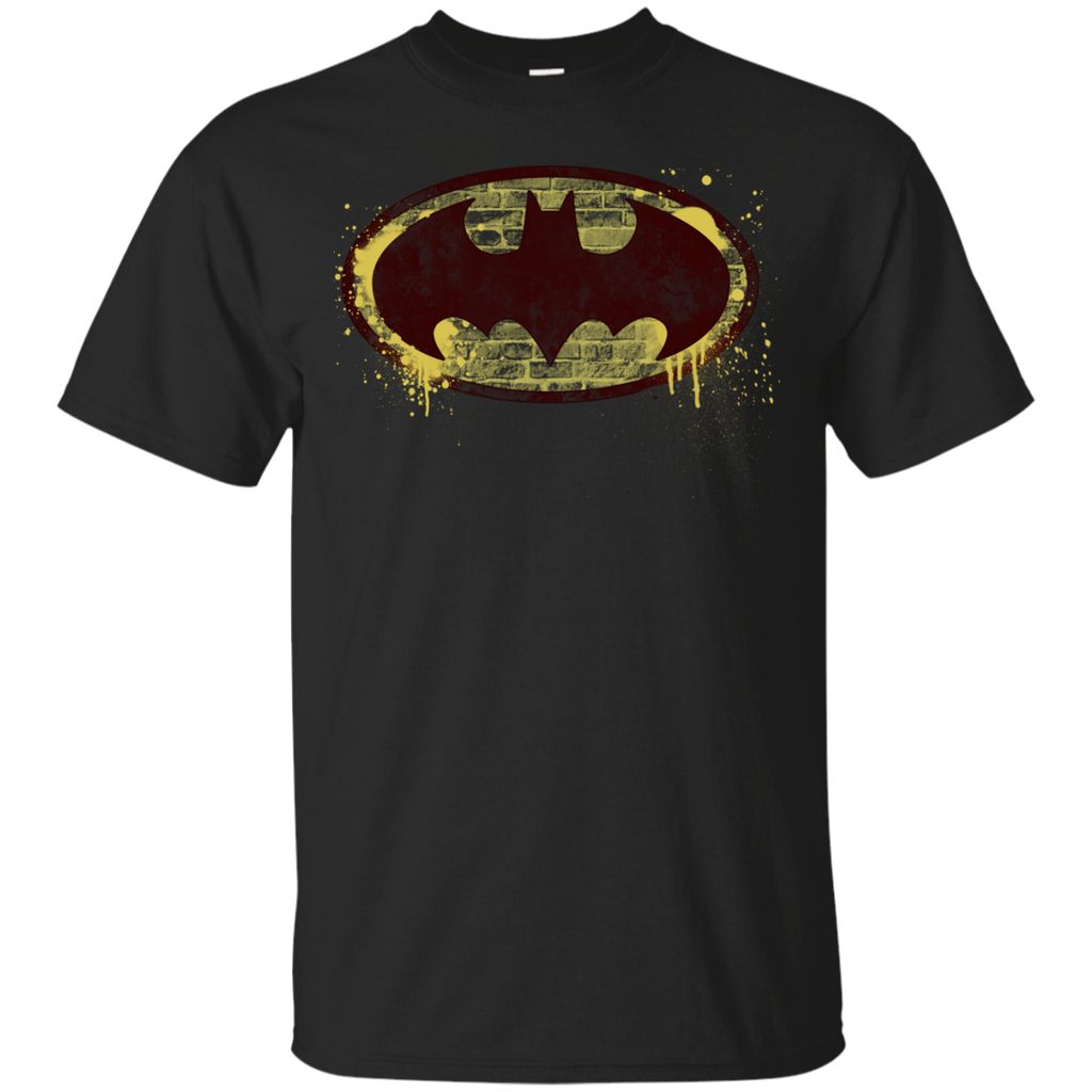 batman brick splatter logo T-Shirt