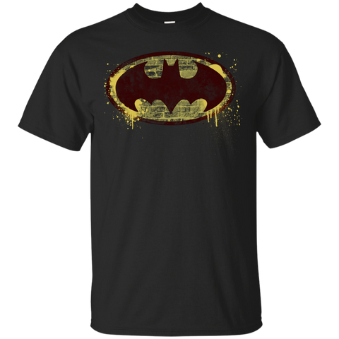 batman brick splatter logo T-Shirt