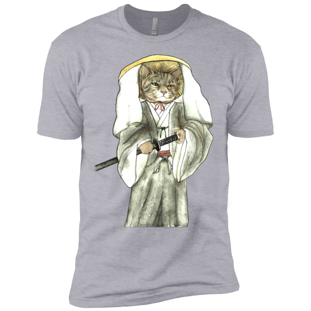 japanese samurai cat with one green eye and one yellow eye sweatshirt T-Shirt