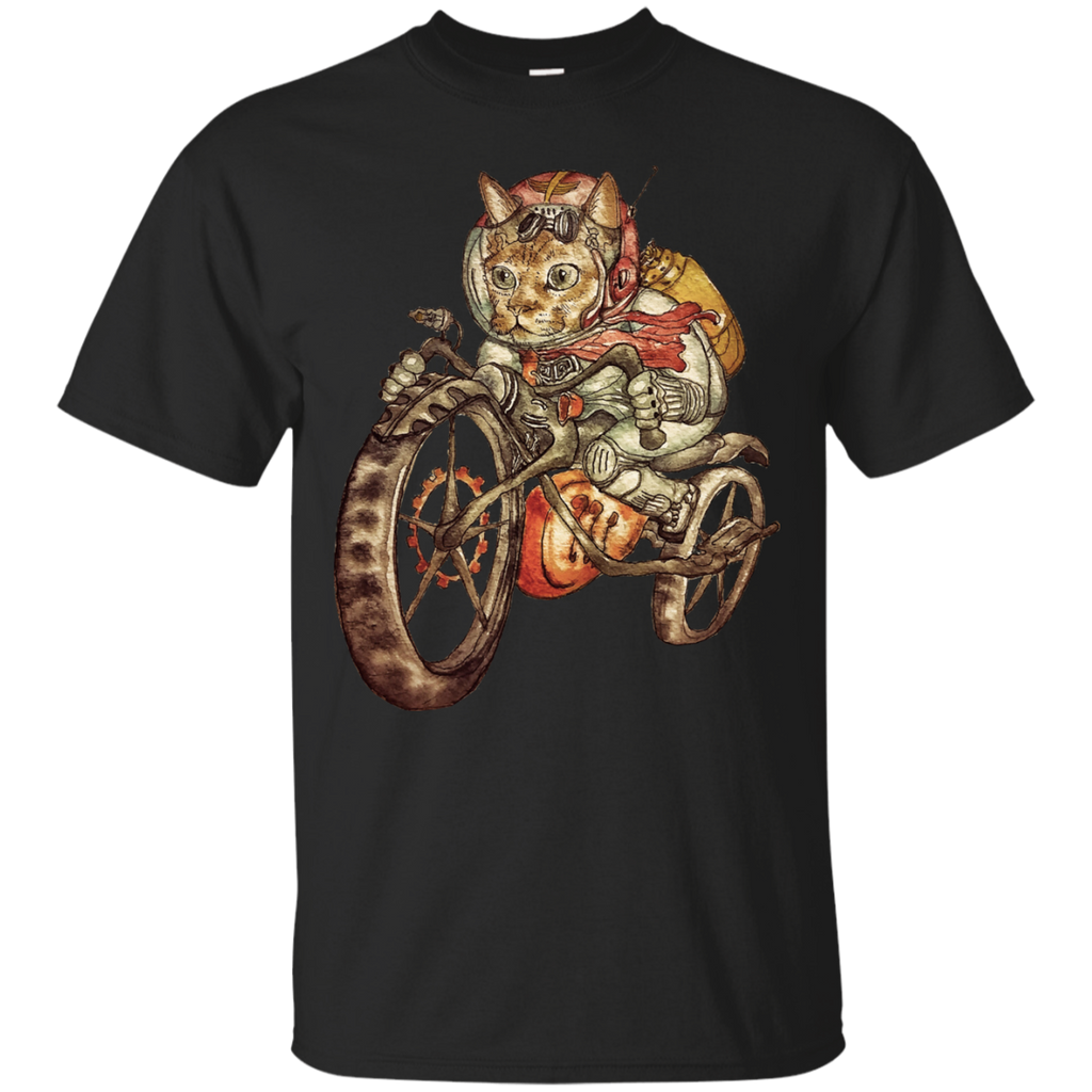 berserk steampunk motorcycle cat t- T-Shirt