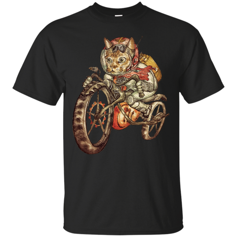 berserk steampunk motorcycle cat t- T-Shirt