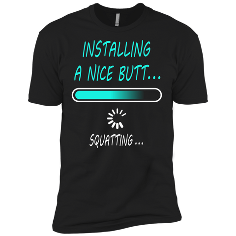 installing a nice butt quatting tshirt T-Shirt