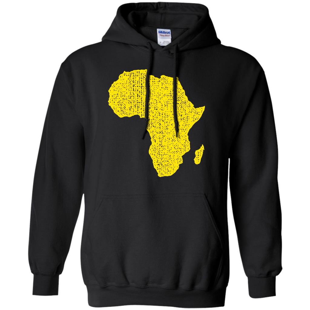africa with african map distressed graphic T-Shirt