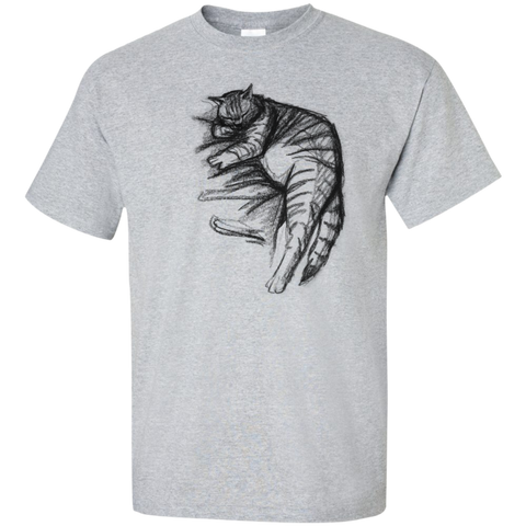 fat cat sleeping t- T-Shirt
