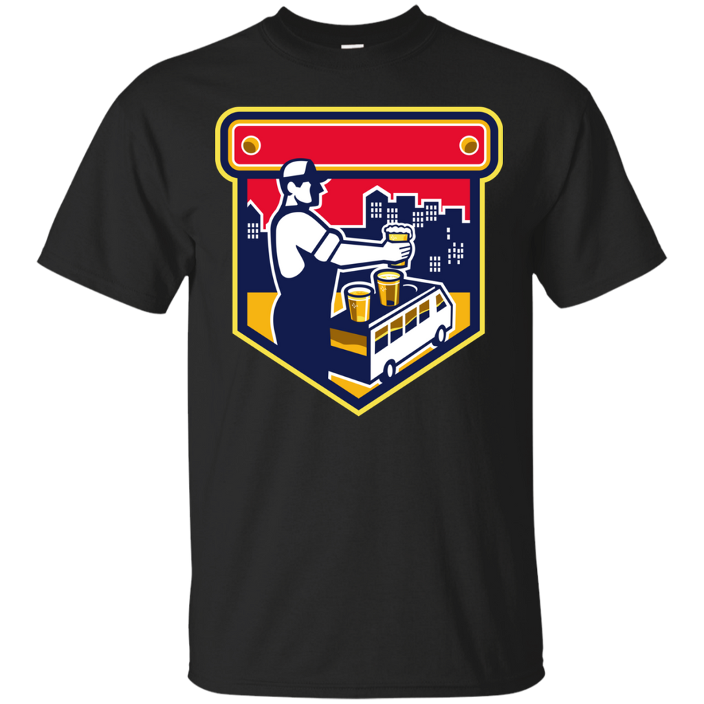bartender beer city van crest retro T-Shirt
