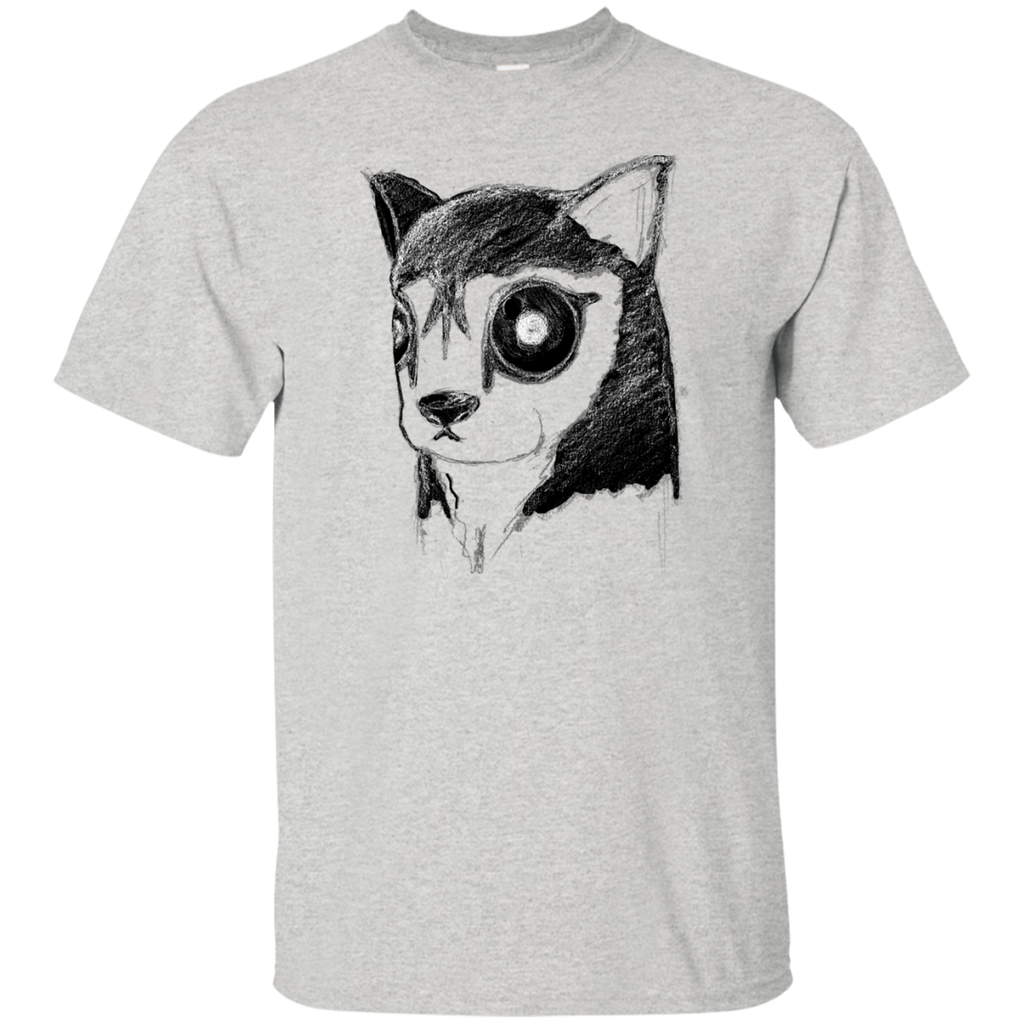 creepy husky dog stare inverted T-Shirt
