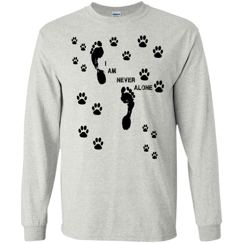 footprints i am never alone T-Shirt