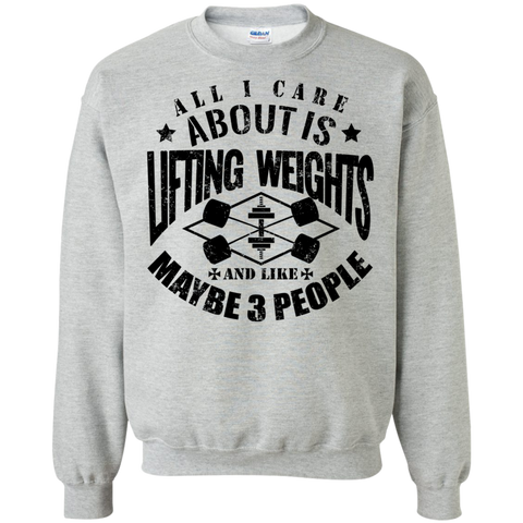 all i care about is lifting weights & maybe like 3 people T-Shirt