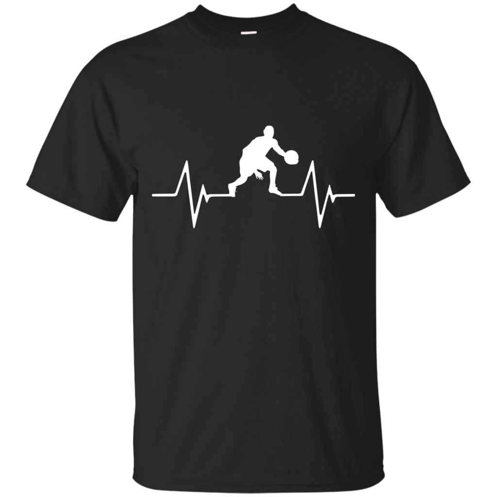 basketball heartbeat love T-Shirt