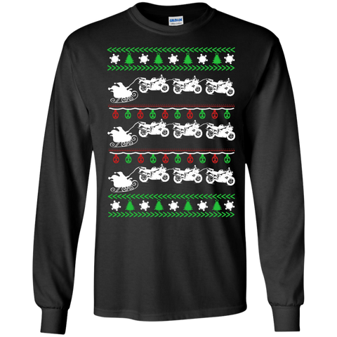 biker christmas holiday sweater T-Shirt