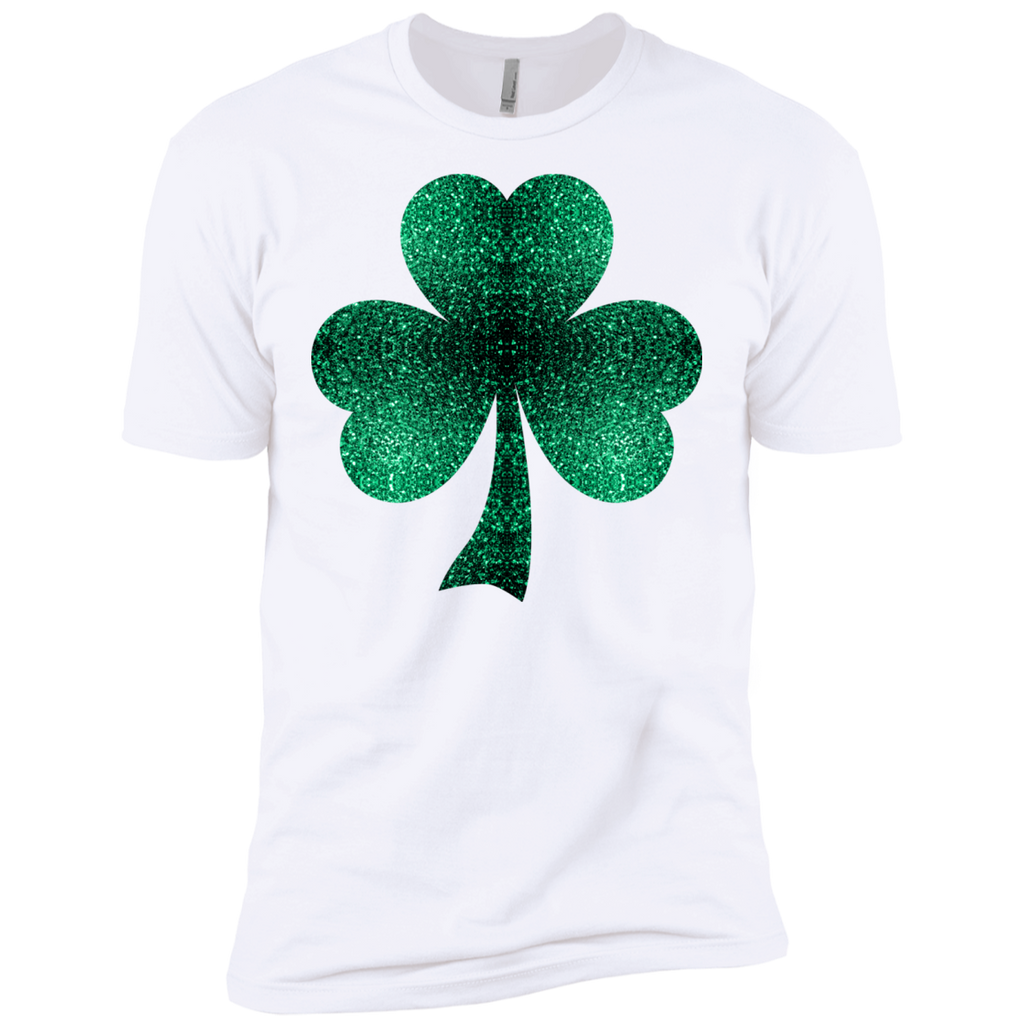 emerald green shamrock clover sparkles T-Shirt