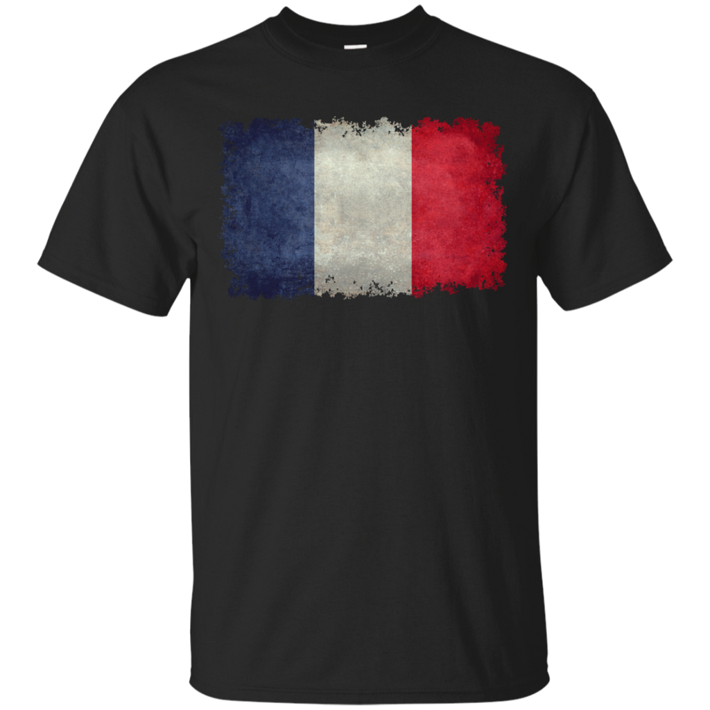 flag of france in vintage retro style T-Shirt