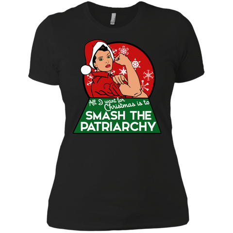 all i want for christmas is to smash the patriarchy holiday sweater T-Shirt
