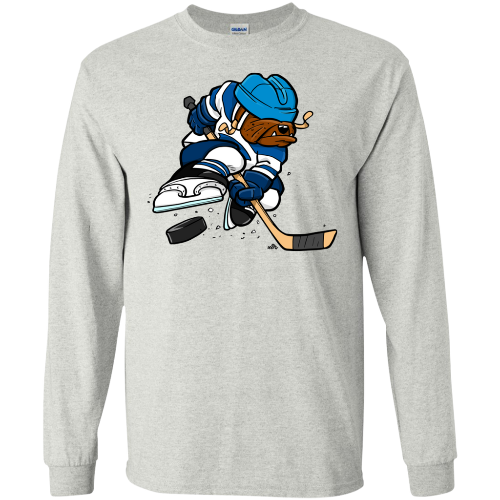 ice hockey cartoon dog T-Shirt
