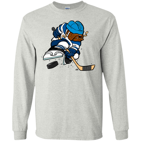 ice hockey cartoon dog T-Shirt