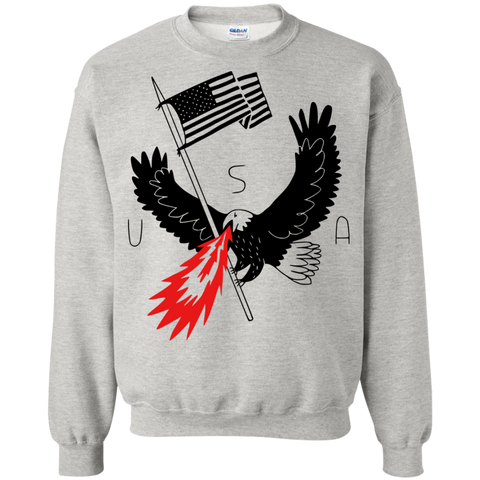 fire breathing bald eagle of patriotism T-Shirt