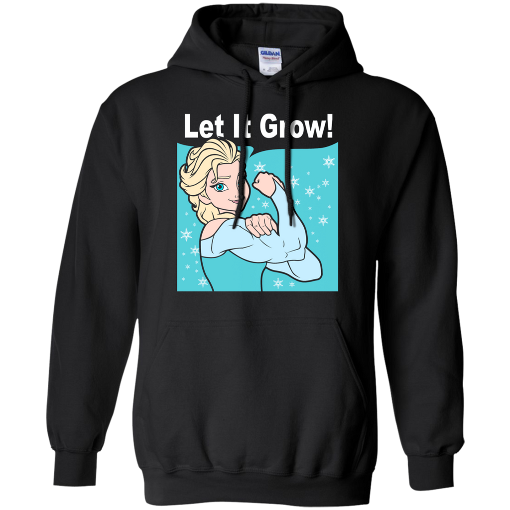 funny gym elsa let it grow fitness T-Shirt