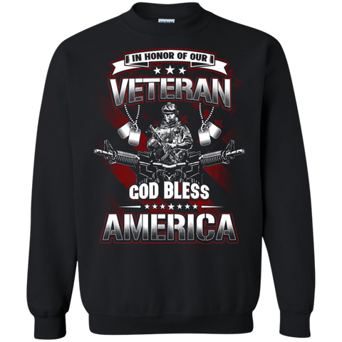 in honor of our veteran god bless america T-Shirt