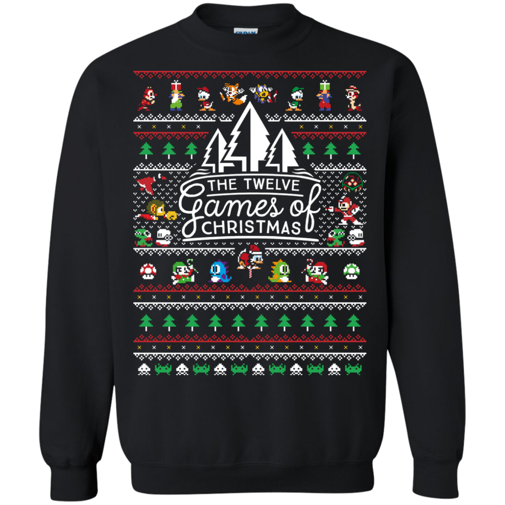 12 games of christmas sweatshirt ugly christmas sweater T-Shirt