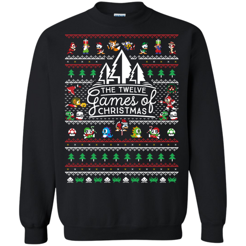 12 games of christmas sweatshirt ugly christmas sweater T-Shirt