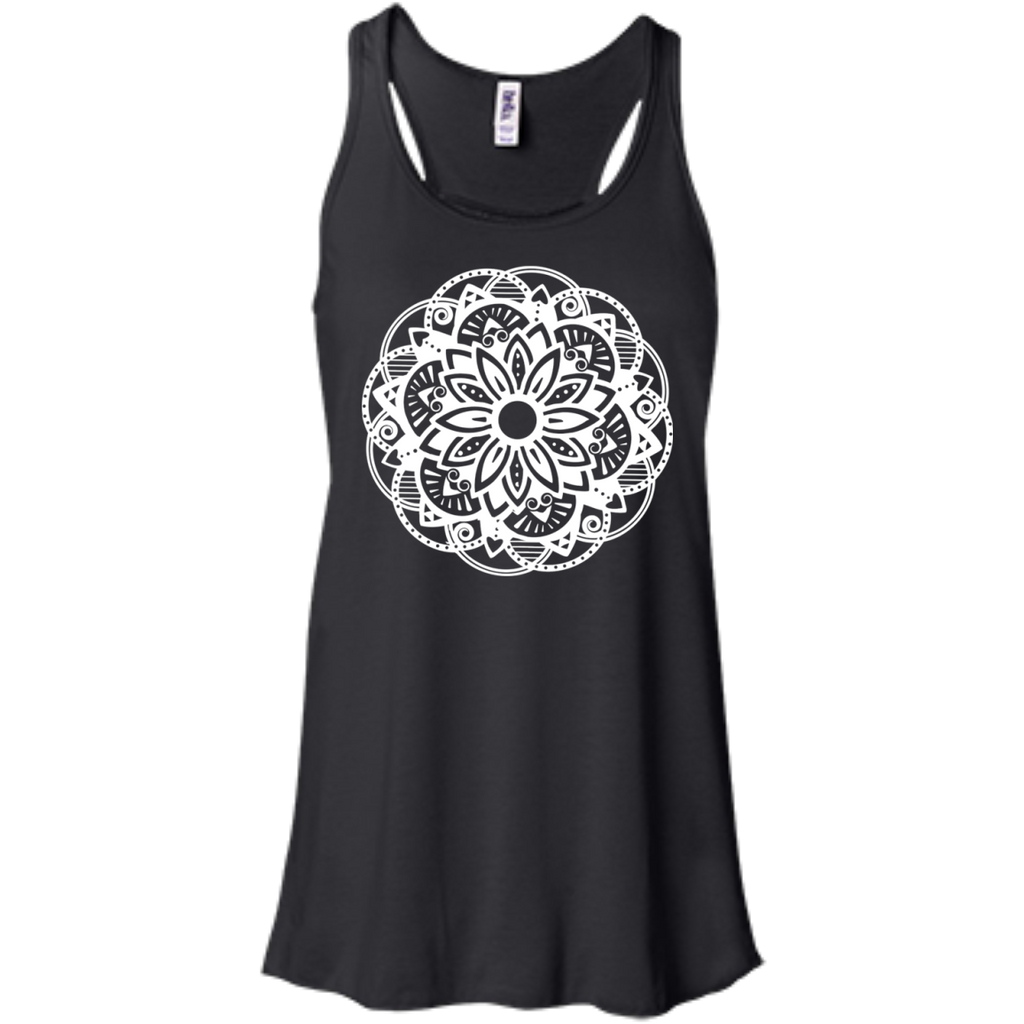 floral mandala - white tank tops & T-Shirt