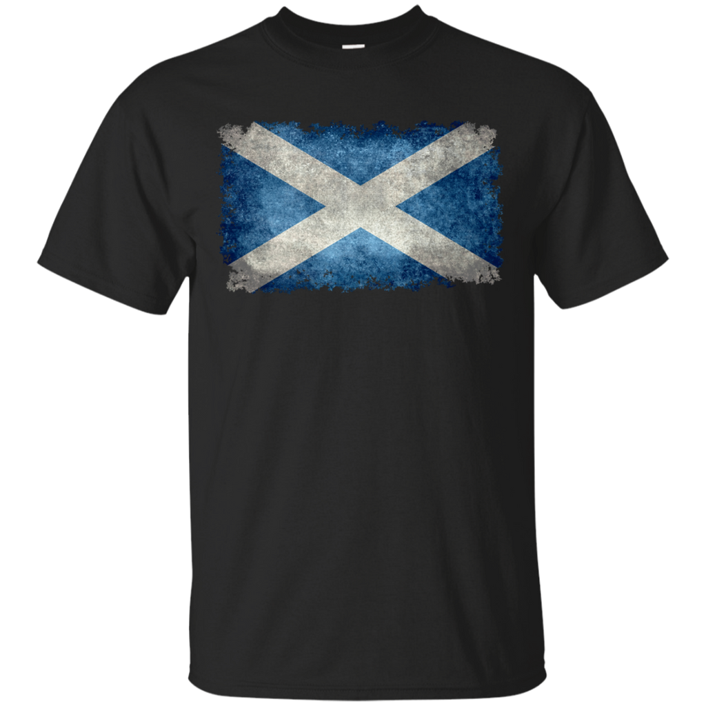 flag of scotland in vintage retro style T-Shirt