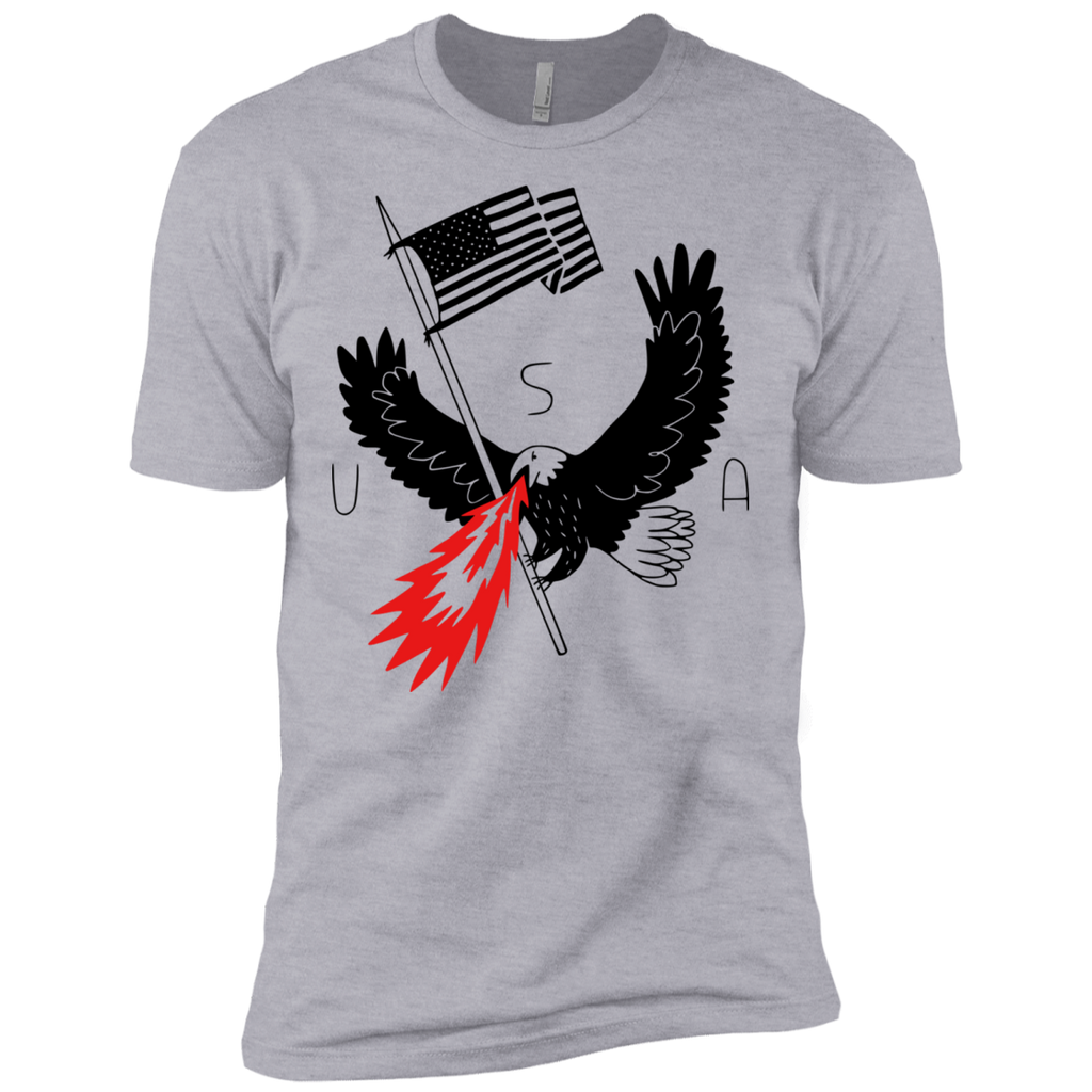 fire breathing bald eagle of patriotism T-Shirt