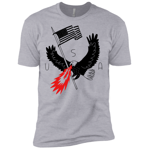 fire breathing bald eagle of patriotism T-Shirt