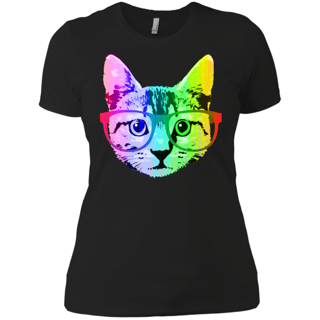 funny rainbow cat t- T-Shirt