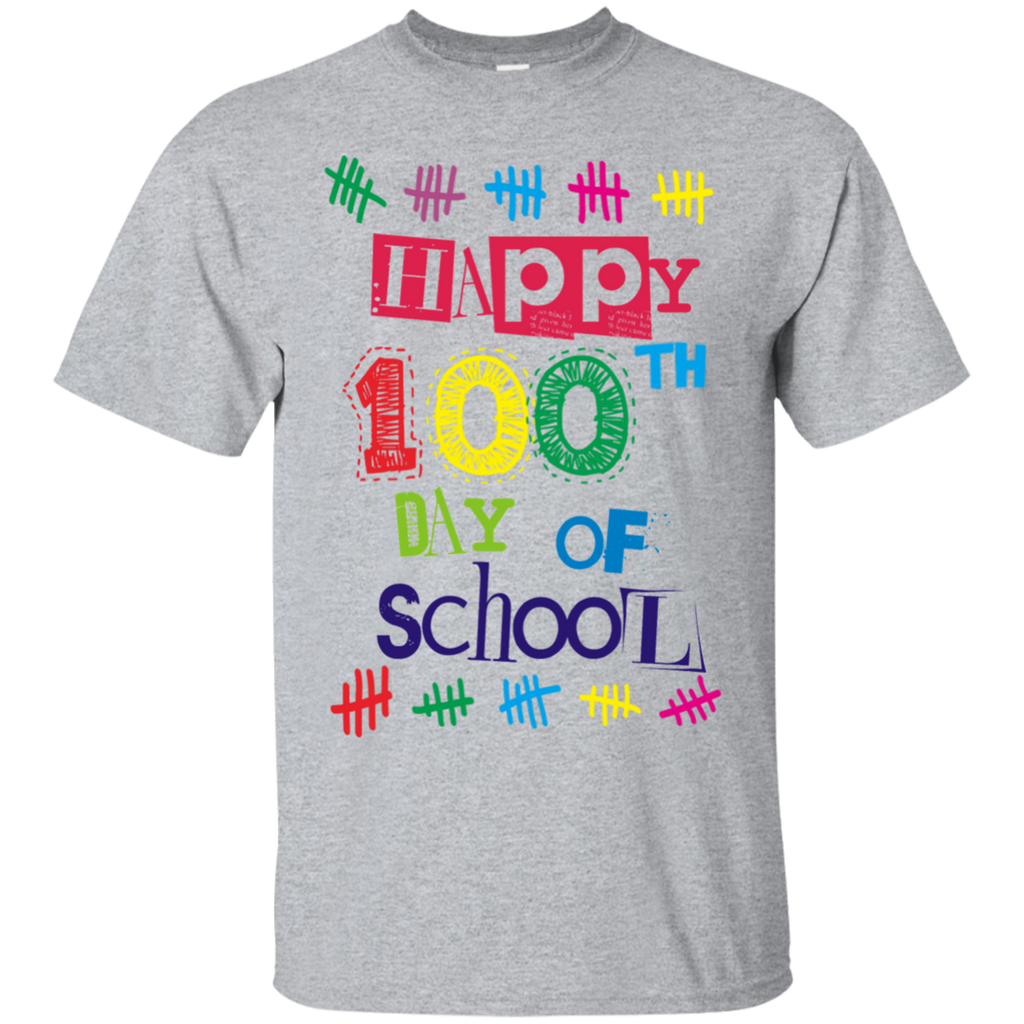 100 th day of school multicolor t T-Shirt