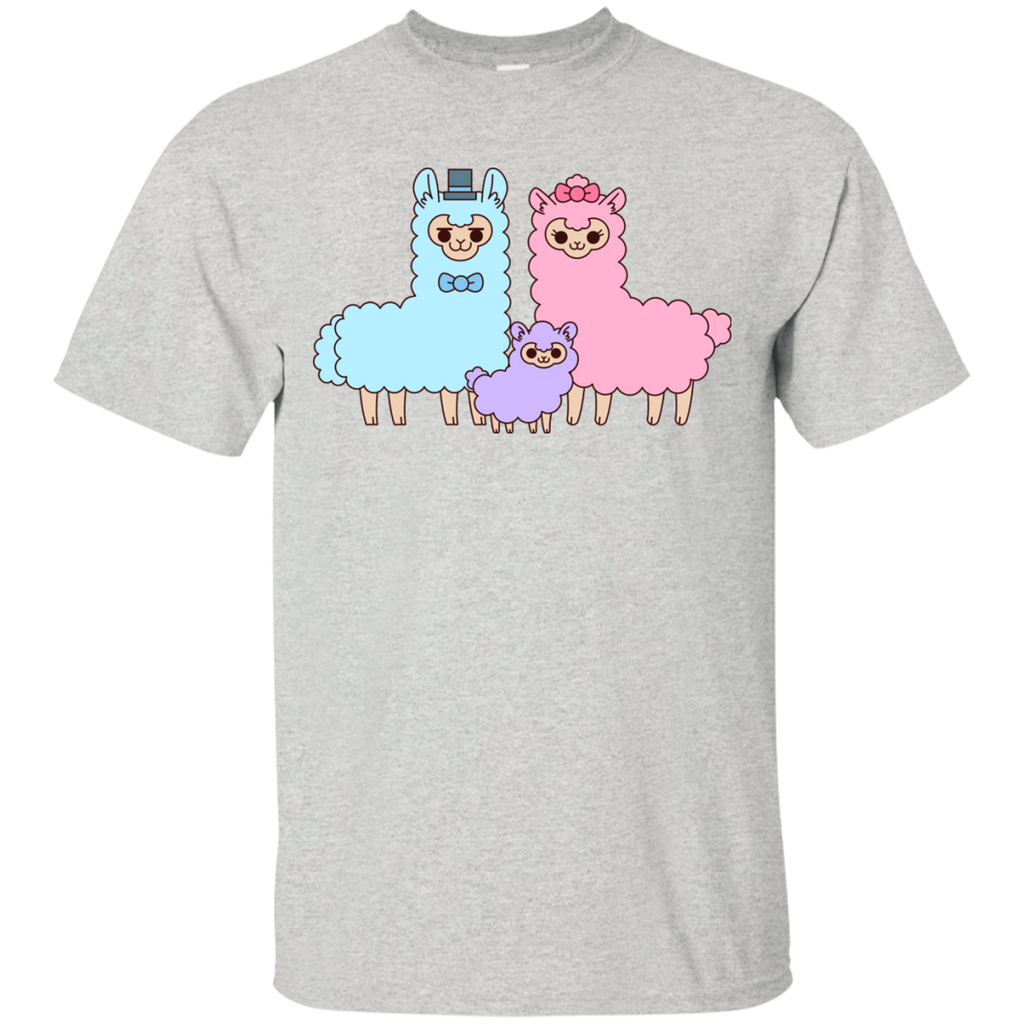 cotton candy alpaca family matching family T-Shirt