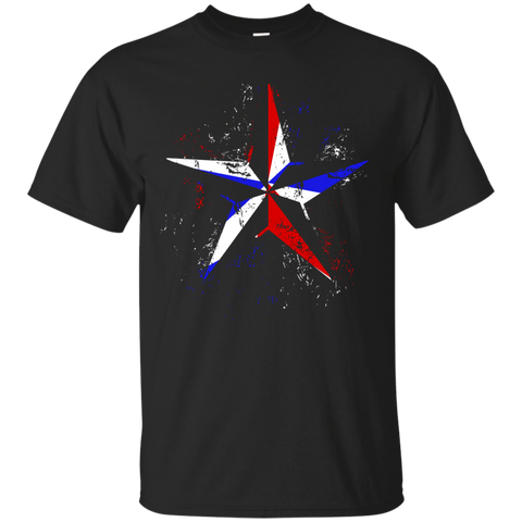 american flag nautical star - grunge T-Shirt