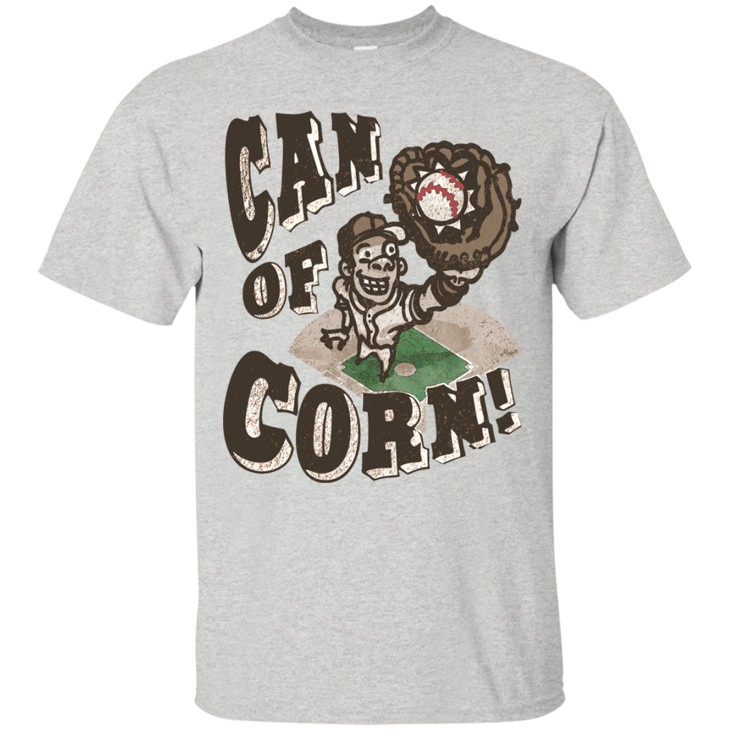 can of corn retro style baseball player T-Shirt