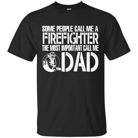 firefighter dad matching family T-Shirt