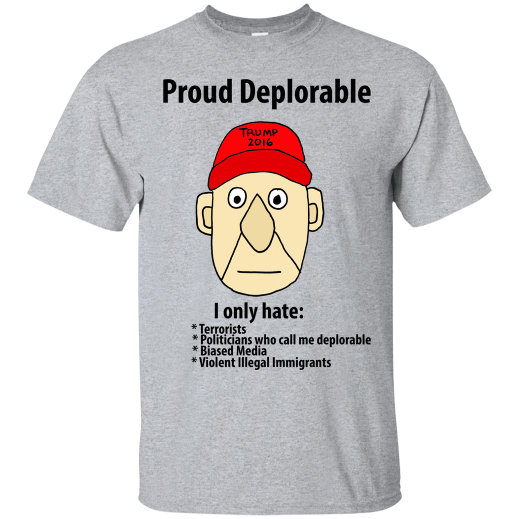 funny proud deplorable political cartoon sweatshirt T-Shirt