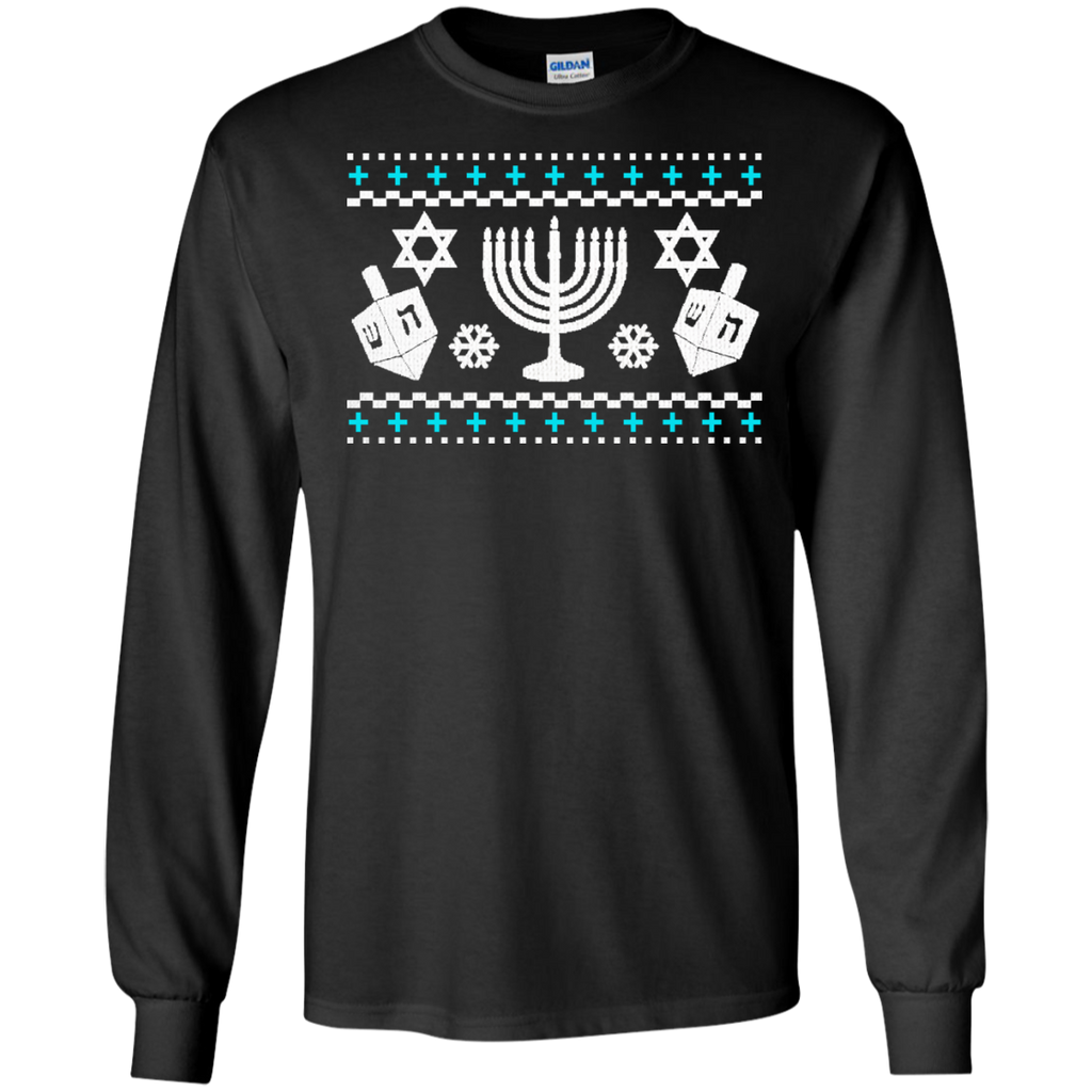 funny hanukkah ugly holiday sweater holiday sweater T-Shirt
