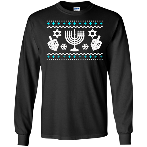 funny hanukkah ugly holiday sweater holiday sweater T-Shirt