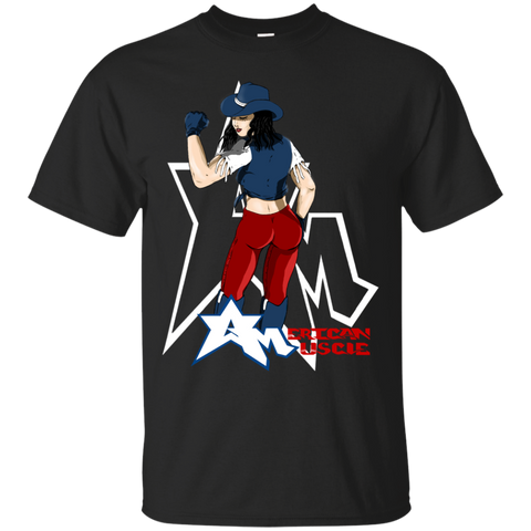 american muscle brunette T-Shirt