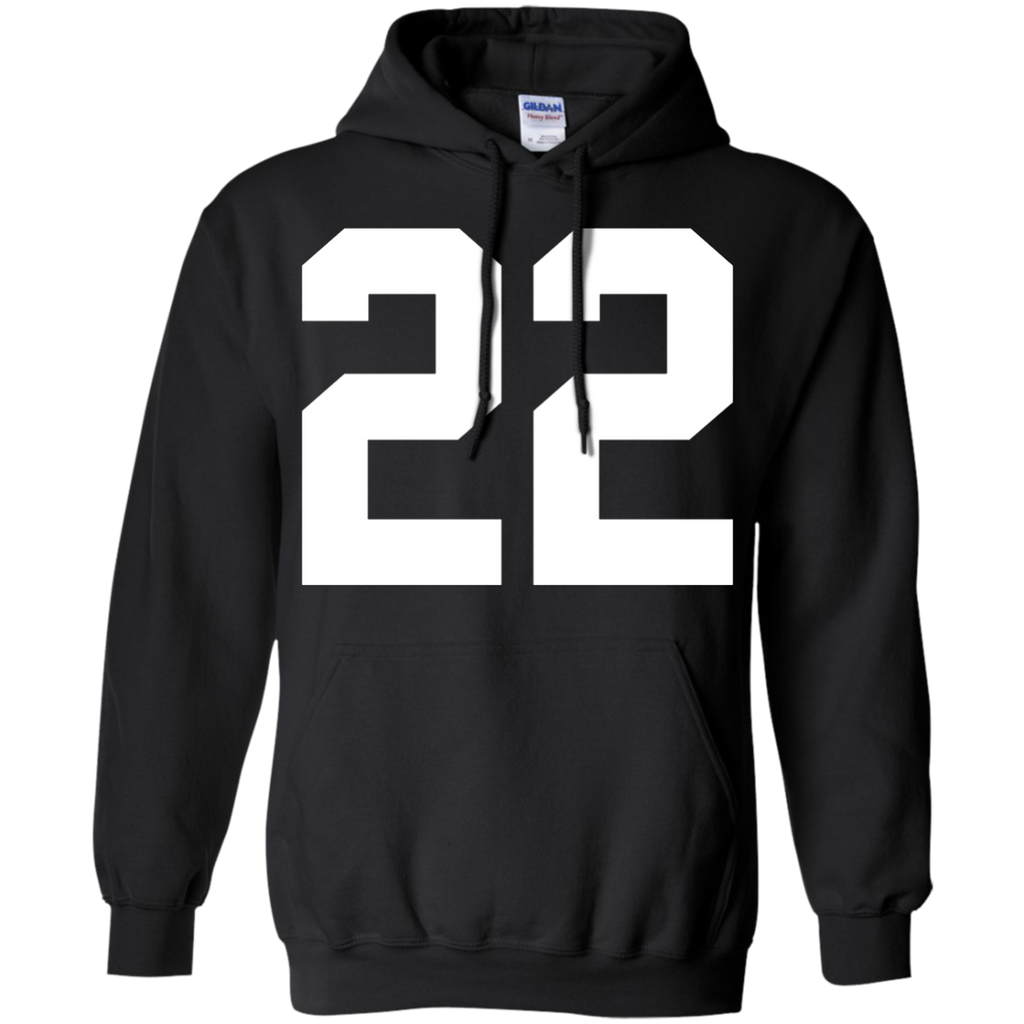 #22 team sports jersey number front & back player fan T-Shirt