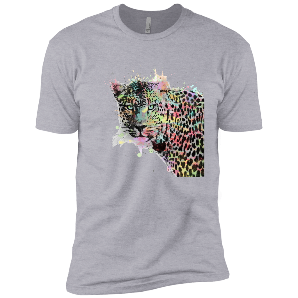 cool leopard animal watercolor splatters abstract paint sweatshirt T-Shirt