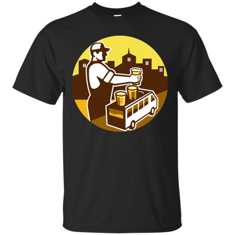 bartender beer city van circle retro T-Shirt