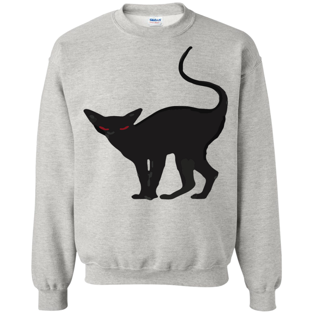 creepy black halloween cat sweatshirt T-Shirt
