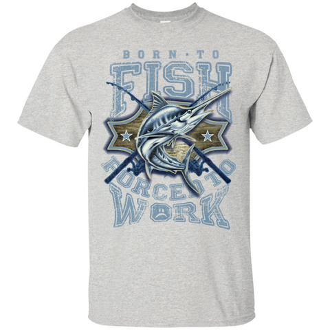born to fish forced to work T-Shirt
