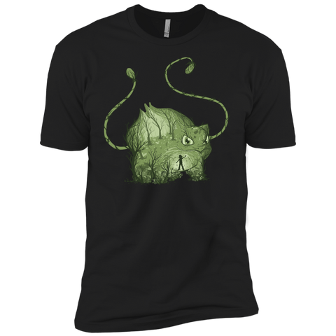 inside the green T-Shirt