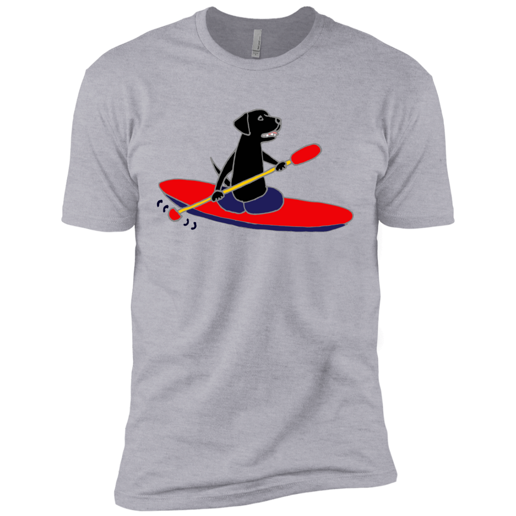 cool funny black labrador retriever dog kayaking T-Shirt